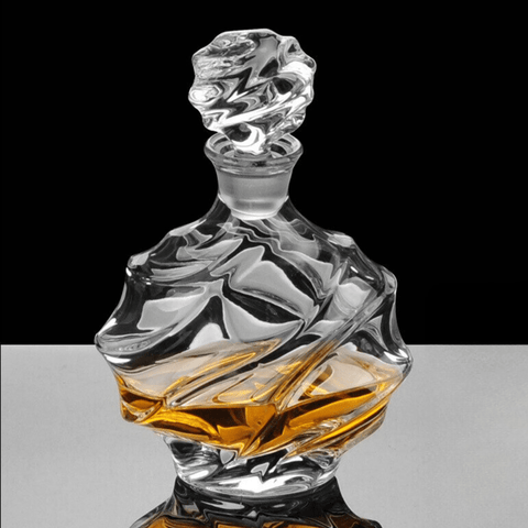 Bouteille carafe orangé avec reflets DLG Vannes le Chatel Haut.~19cm Bouteille carafe orangé avec reflets DLG Vannes le Chatel Haut.~19cm