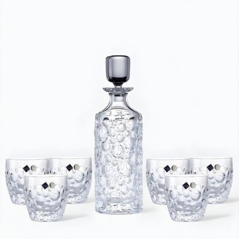 Service à Whisky Cristal de Bohème 1970