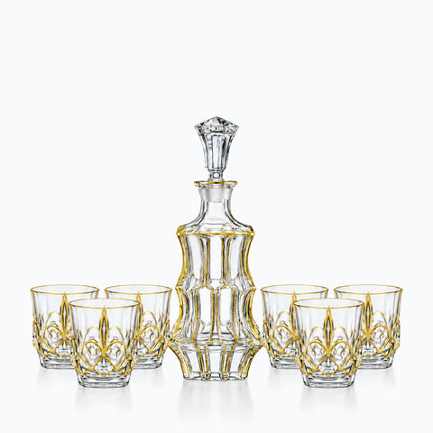 Service à Whisky Game of Thrones Balerion, sur fond blanc