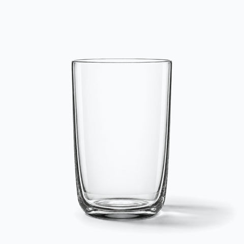 Verre à bière Cueillage seul sur fond blanc avec son ombre portée