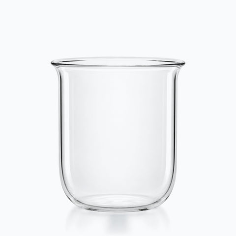 Verre à café transparent en borosilicate, gobelet sans pied à bord évasé
