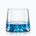 Verre à Cocktail Bleu, sur fond blanc