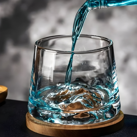 Verre à Cocktail Bleu