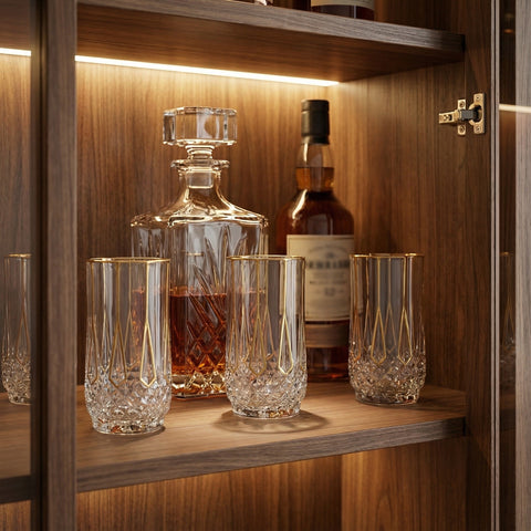 Verre à Cocktail Doré | Design Ciselé - Verasco