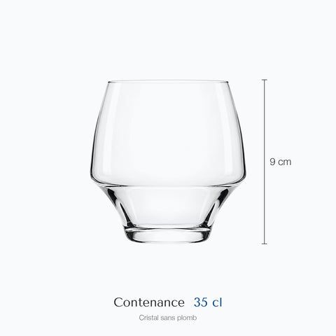 Dimensions : Verre à Cognac Original (hauteur 9 cm, contenance 35 cl)