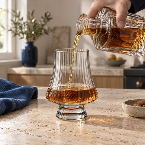 Verre à Digestif Rhum, en service