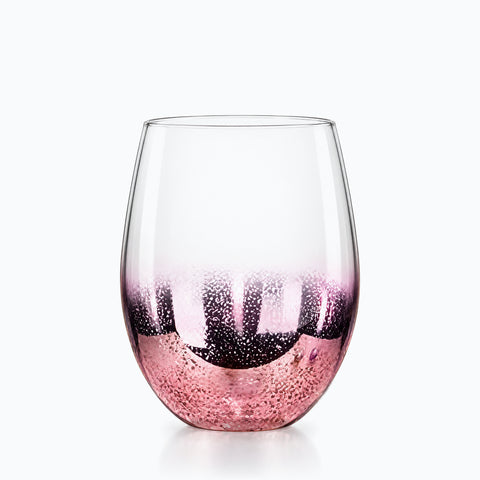 Verre à Eau Rose Gold, sur fond blanc