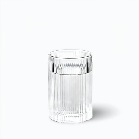 Verre à Eau Strié  Large / 1 PC