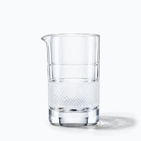 Verre à mélange Jonc seul sur fond blanc avec son ombre portée