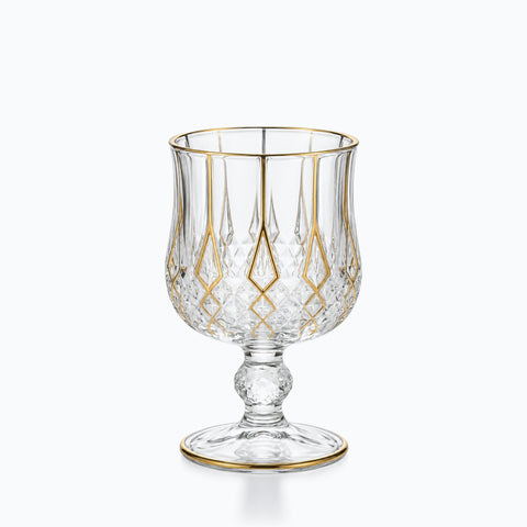 Verre à Pied Doré · Régalia, sur fond blanc