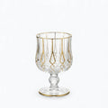 Verre à Pied Doré | Cristal Taillé et Or - Verasco