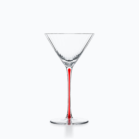 Verre à Pied en Cristal Couleur Tourmaline rouge