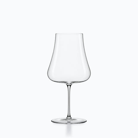 Verre à vin 100 cl en cristal, grand calice tulipe sur tige élancée