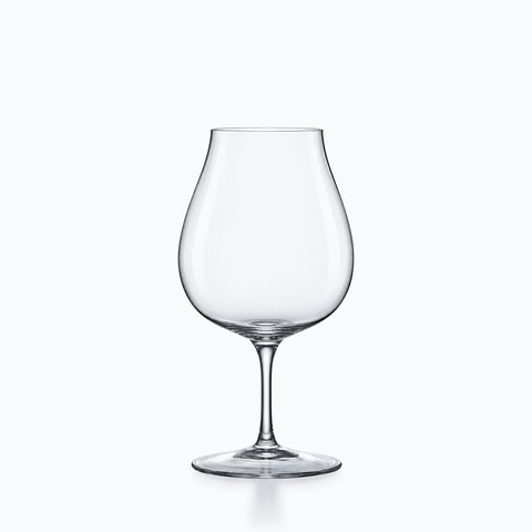 Verre à vin 35 cl cristallin transparent, paraison tulipe ventrue, jambe fine