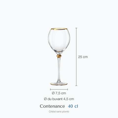 Dimensions : Verre à Vin Ancien (hauteur 25 cm, diamètre 4,5 cm, contenance 40 cl)