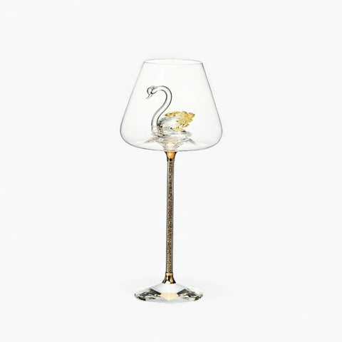 Verre à Vin Cygne | Cygne Facetté - Verasco Cygne saphir jaune / 1 PC