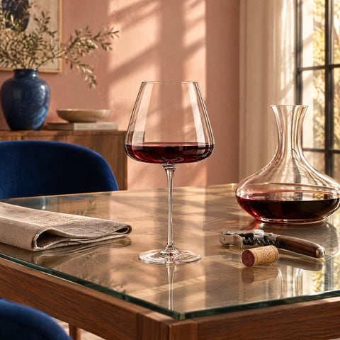 Verre à Vin de Dégustation, mise en situation à table