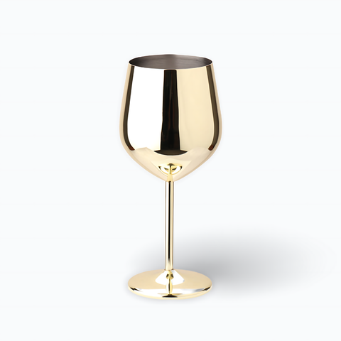 Verre à Vin Doré  1 PC