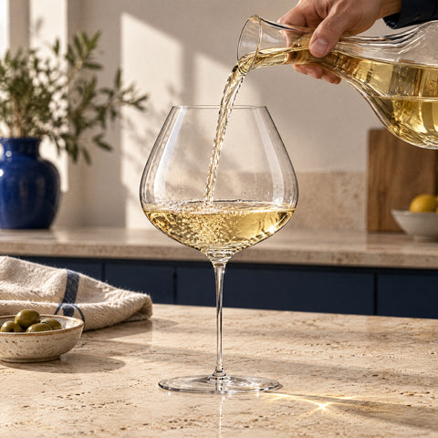 Verre de Vin Géant, en service