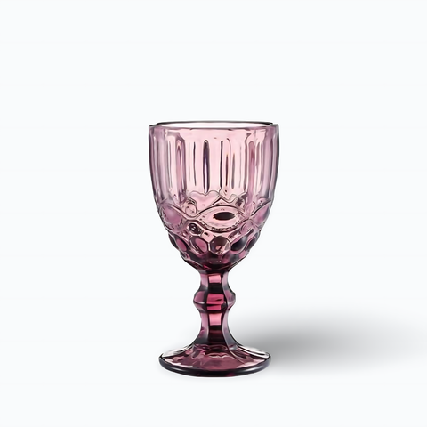 Verre à Vin Gravé  Gravé Rose / 1 PC