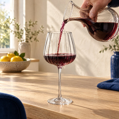 Verre à Vin Rond, en service