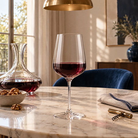 Verre à Vin Rouge, mise en situation à table