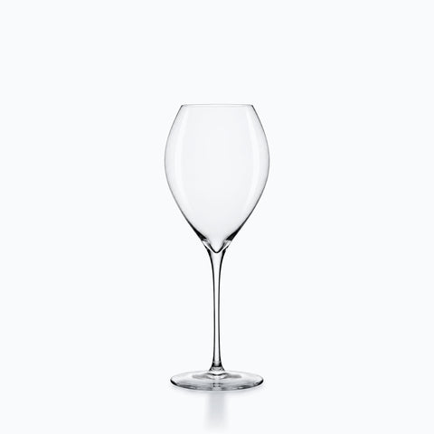 Verre à vin rouge de dégustation en cristal, panse effilée et longue jambe fine