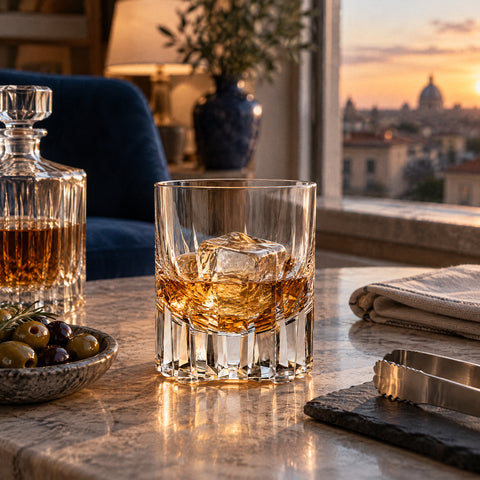 Verre à Whisky Luxe, mise en situation à table