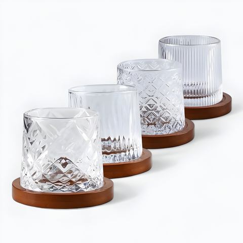 Verre à Whisky avec Socle Coffret