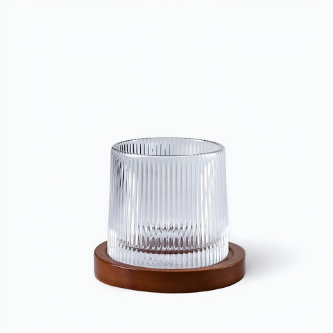 Verre à Whisky avec Socle Stripe