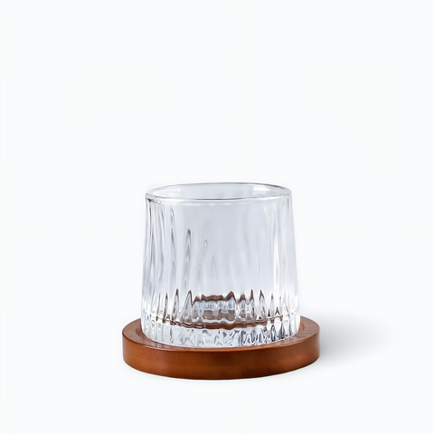 Verre à Whisky avec Socle Wave