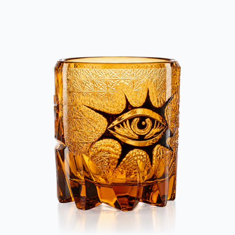 Verre à Whisky Baroque Edo Kiriko · Oculus, sur fond blanc