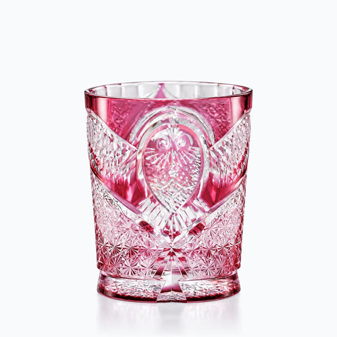 Verre à Whisky Chevêche d'Athéna, sur fond blanc