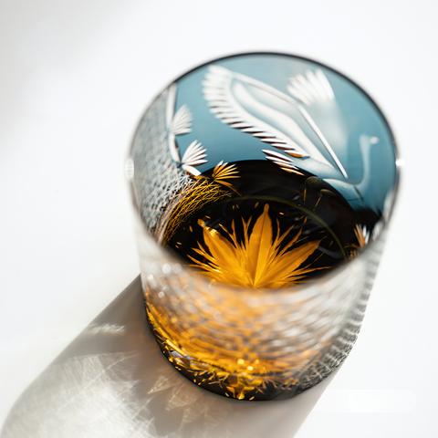 Verre à Whisky Edo Kiriko en Cristal Coloré