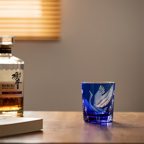 Verre à Whisky Edo Kiriko en Cristal Coloré