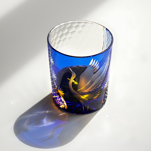 Verre à Whisky Edo Kiriko en Cristal Coloré