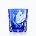 Verre à Whisky Edo Kiriko Cristal Coloré, sur fond blanc