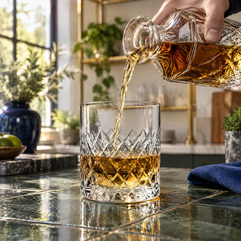 Verre à Whisky Gravure, en service