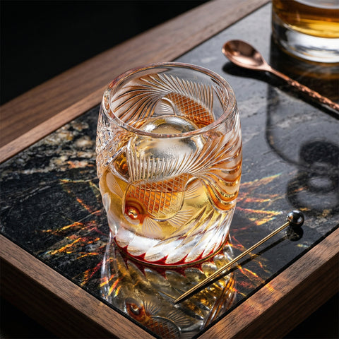 Verre à Whisky Haute Qualité Edo Kiriko | Gravé - Verasco