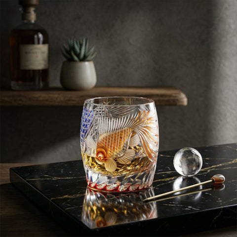 Verre à Whisky Haute Qualité Edo Kiriko | Gravé - Verasco