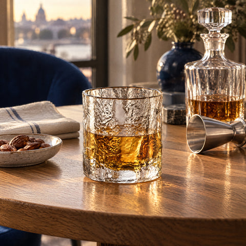 Verre à Whisky Japonais, mise en situation à table