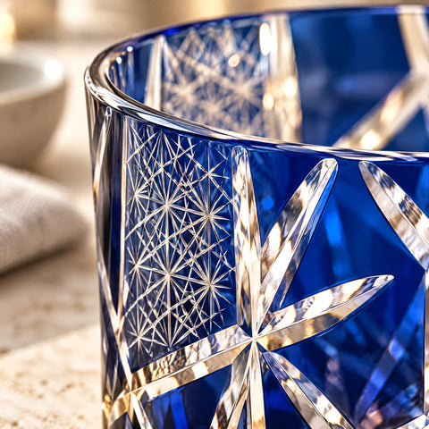 Détail de la matière : Verre à Whisky Edo Kiriko Gravé