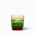 Verre à Whisky Motifs Japonais Montagne Vert