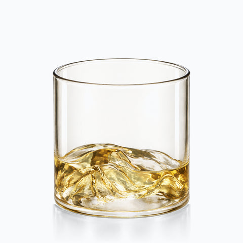 Verre à Whisky Relief Khroma · Yama, couleur relief aurore, sur fond blanc