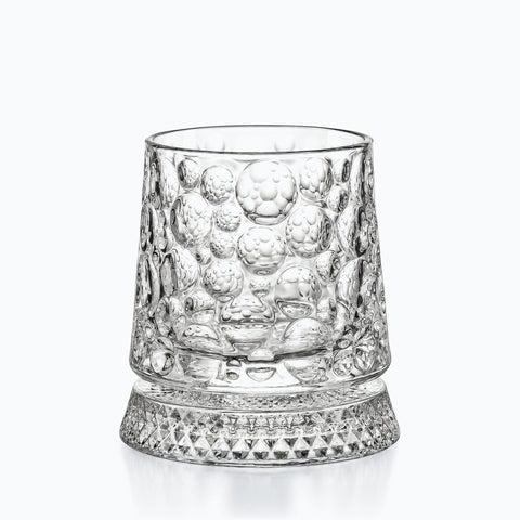 Verre à Whisky Socle en Verre Bullé · Bulla, sur fond blanc