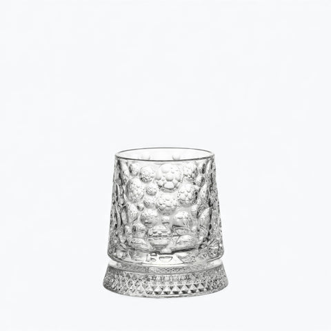 Verre à Whisky Socle en Verre Bullé | Reliefs Sphériques - Verasco