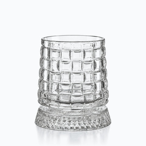 Verre à Whisky Socle en Verre Tressé · Perron, sur fond blanc