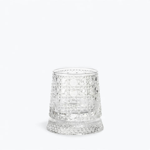 Verre à Whisky Socle Verre Quadrillage | Ciselé - Verasco