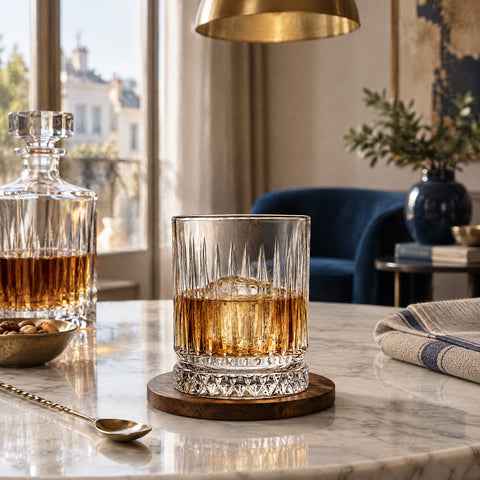Verre à Whisky Américain, mise en situation à table