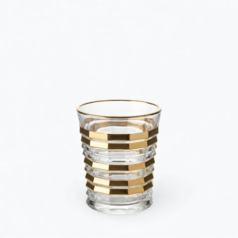 Verre Bord Doré | Anneaux Facettés - Verasco